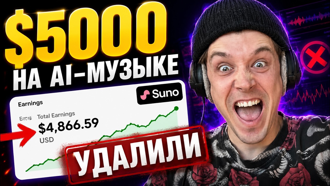 Как я заработал $5000 на AI-музыке&hellip; и потерял всё