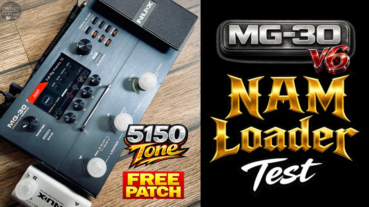 NUX MG-30 v6 NAM Loader Test | 5150 Tone