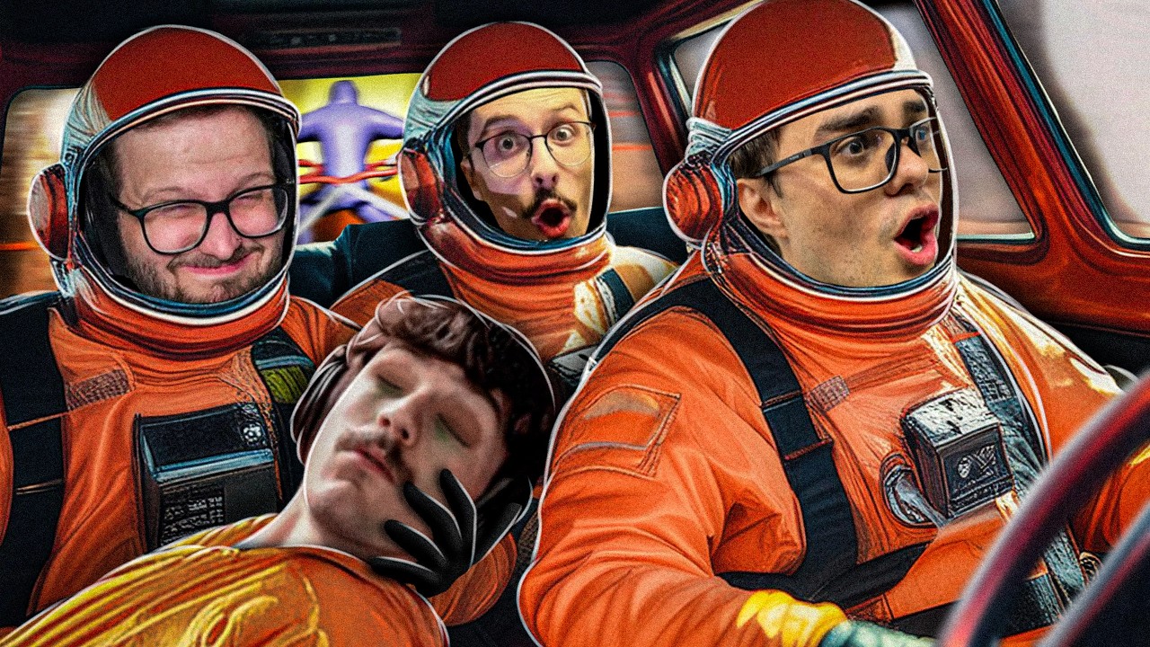 4 Patetas dirigindo um carro no LETHAL COMPANY