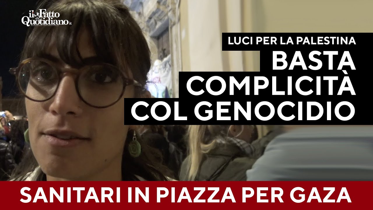 Ospedali illuminati per Gaza: 