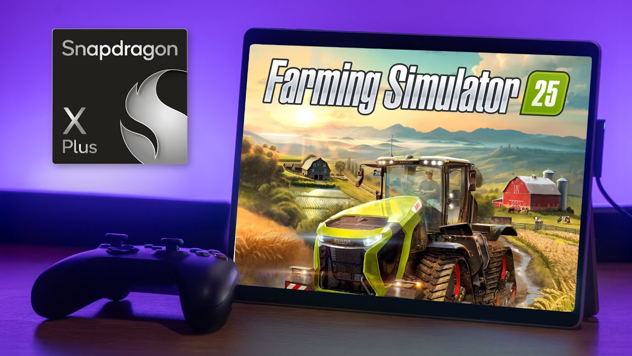 Farming Simulator 25 — Surface Pro 11 (Snapdragon X Plus 16GB) — FPS Performance Test