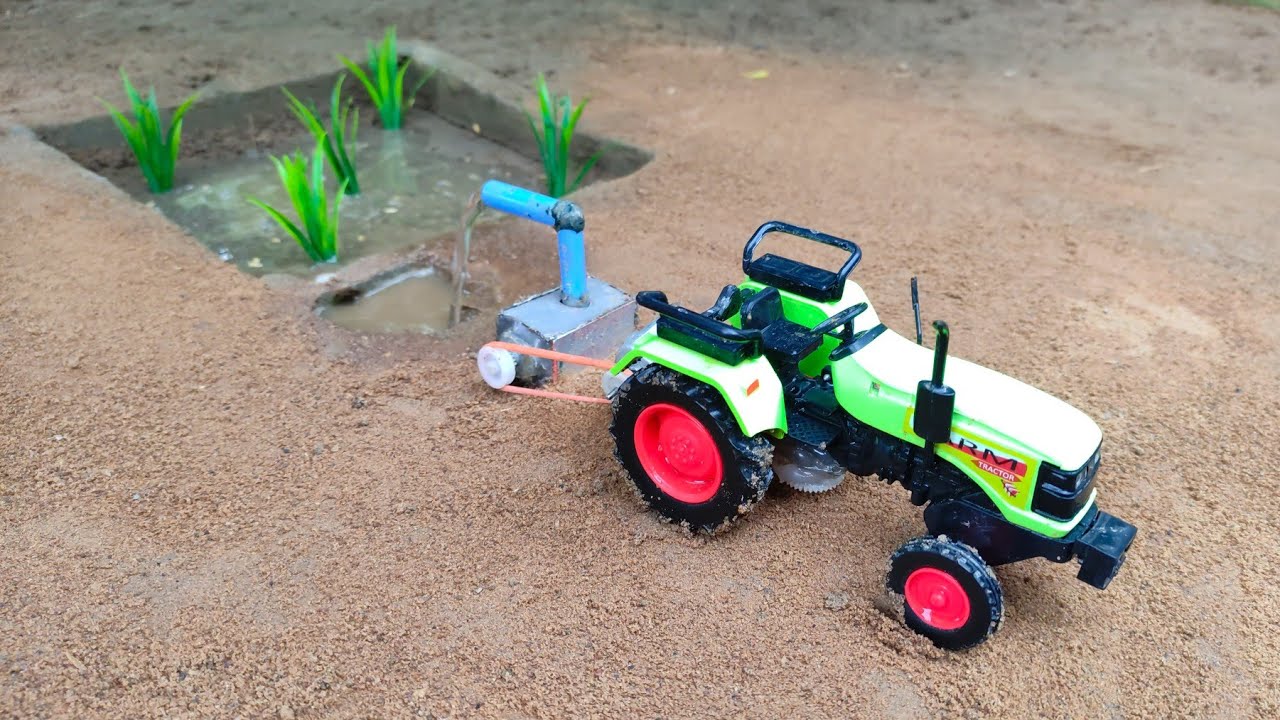 How to make water pump tractor science project idea | santroyce