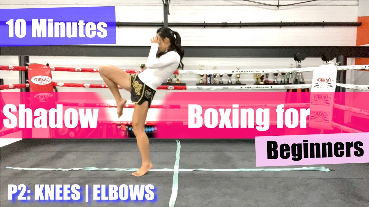 BEGINNER MUAY THAI SHADOW BOXING | Knees & Horizontal Elbows  [Follow Along, 10 Minutes] (PART 2)