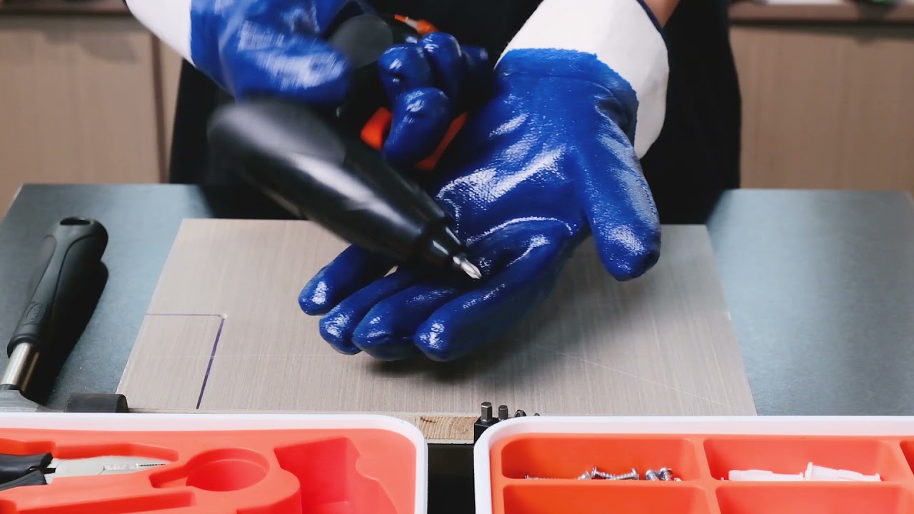 Nitrile Dipped Glove with Jersey Liner and Smooth Finish on Full Hand-NGK402