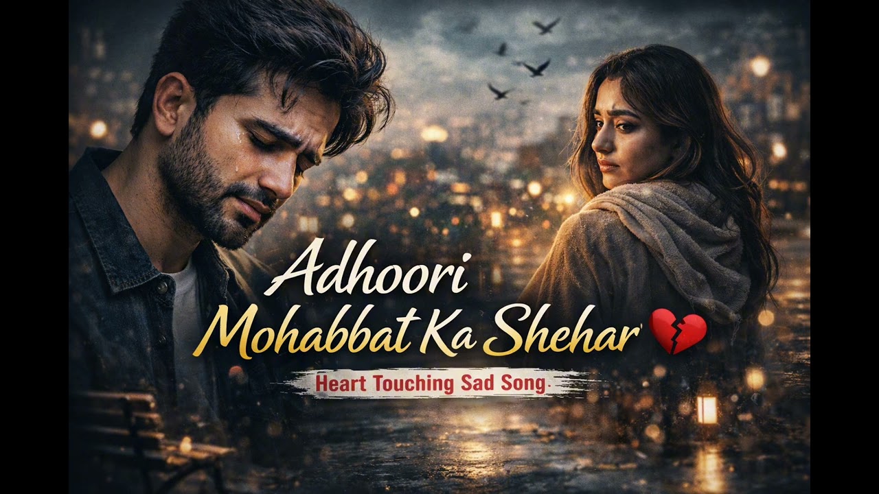 Adhoori Mohabbat Ka Shehar 💔 | Heart Touching Sad Song | Judaai #music #sad #viral 