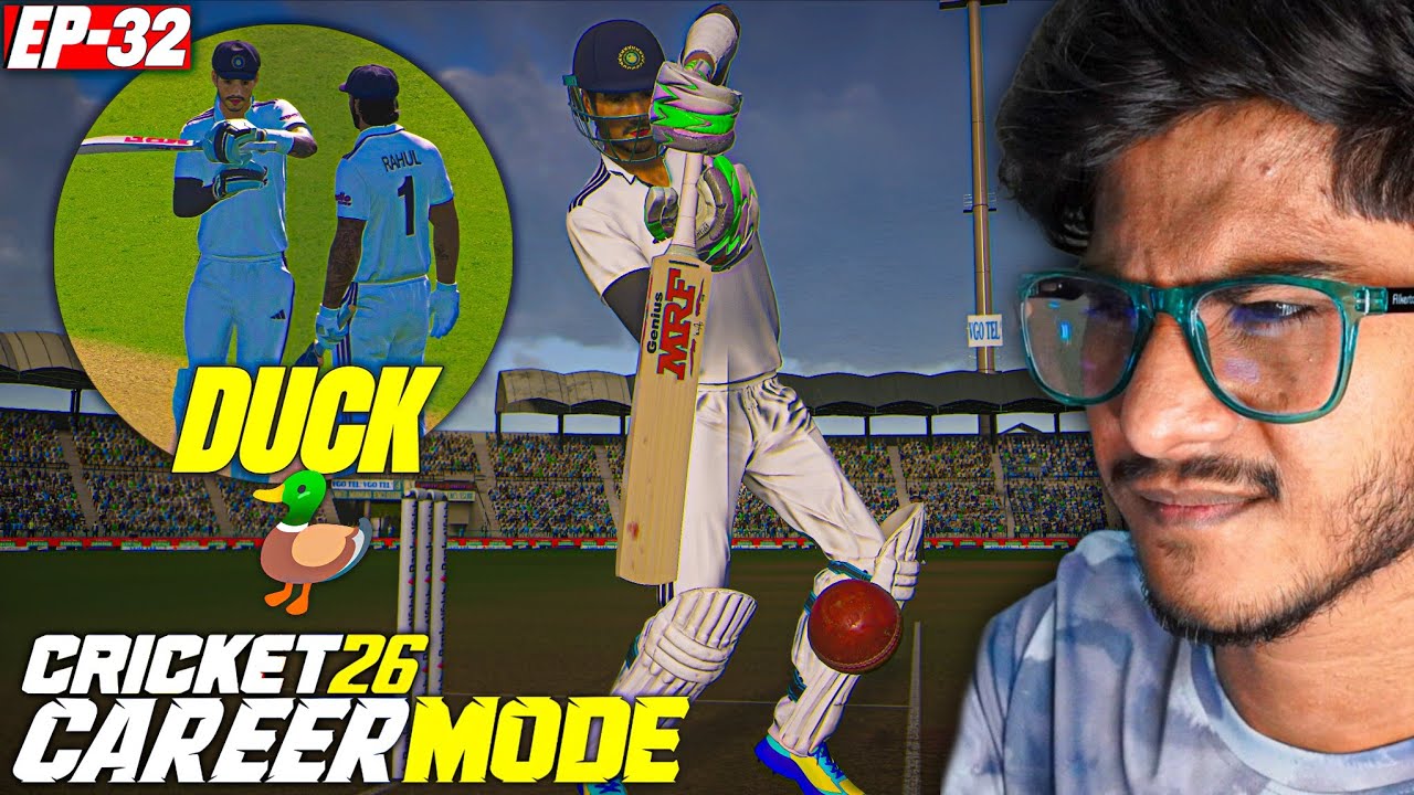 CRICKET 26 | CAREER MODE #32 | GOLDEN DUCK ON MY TEST DEBUT?