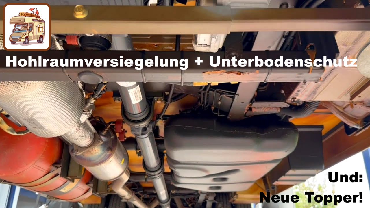 Hohlraumversiegelung + Unterbodenschutz für unseren Alpa, neue Topper für uns! #72