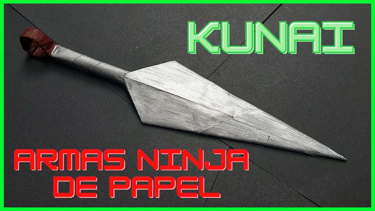 ▷ COMO HACER UN KUNAI DE PAPEL CON UNA SOLA HOJA ✅ | Armas ninja de papel fácil