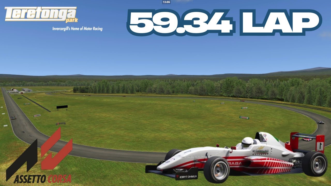 59.324 Second lap of Teretonga NZ (Assetto Corsa)