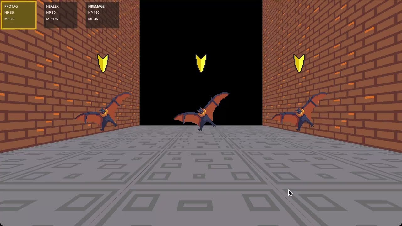 Devlog #1 - Labyrinth Lesmosyne - Godot Dungeon-Crawler Turn-based RPG