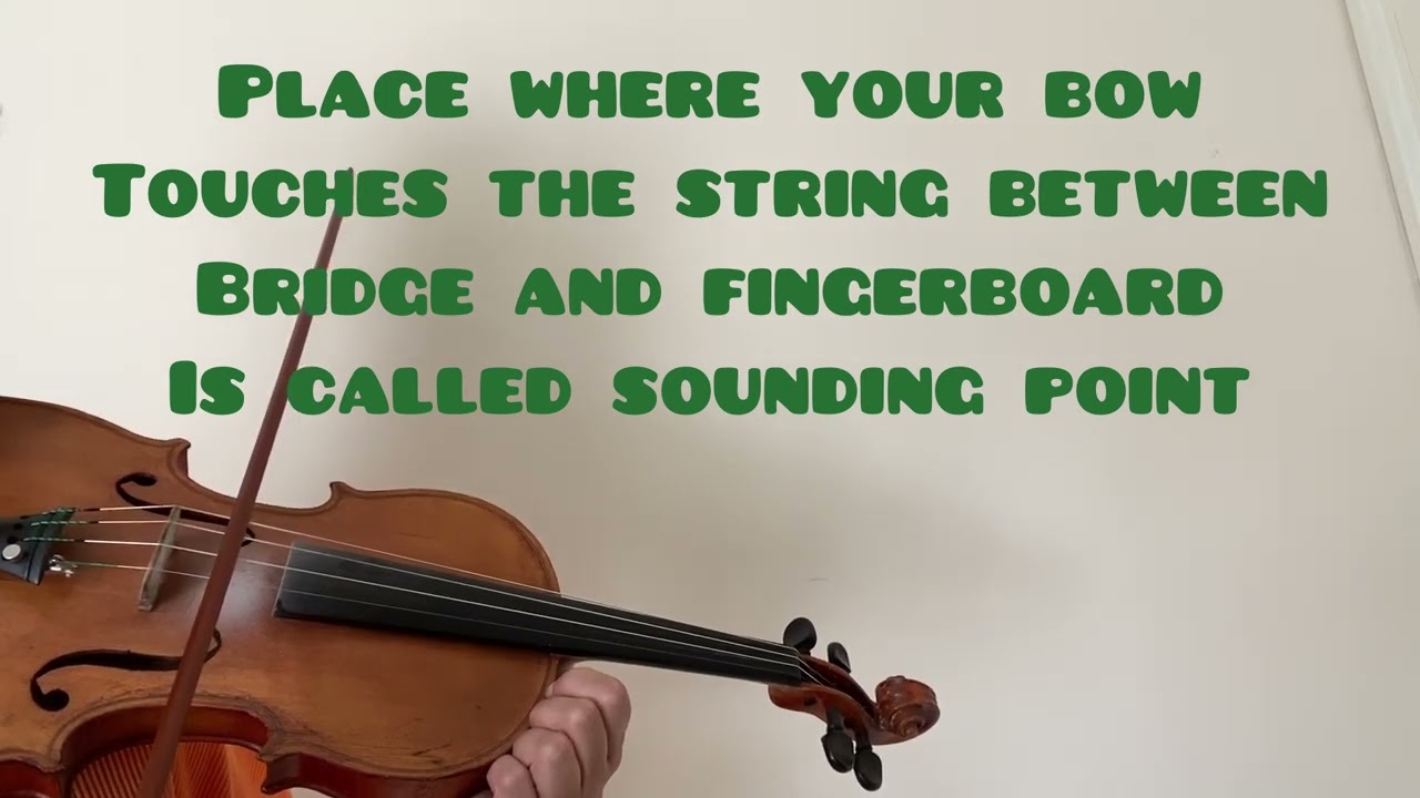 Bowing technics -detache and sounding point for beginners