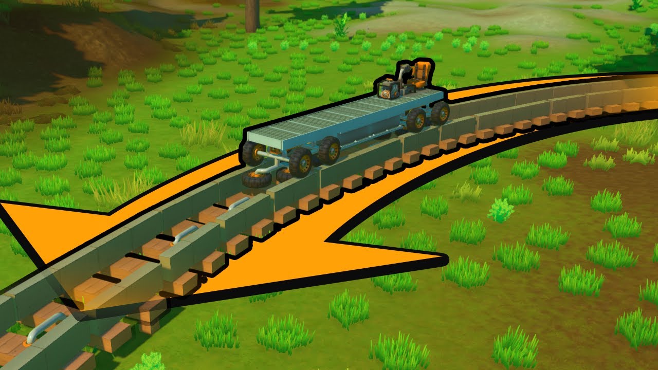 POCIĄG i TORY w Scrap Mechanic!