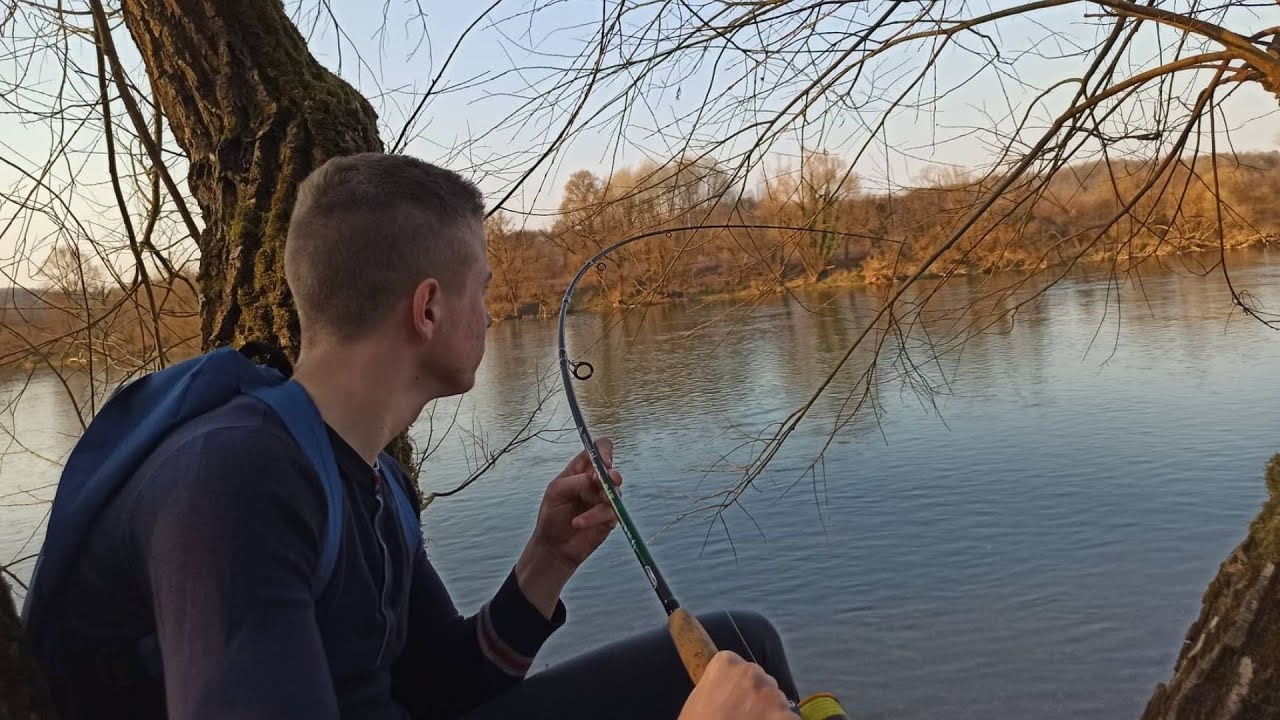 Pecanje na Uni sredinom marta. Neocekivano jak udarac na kasiku i rizican izazov