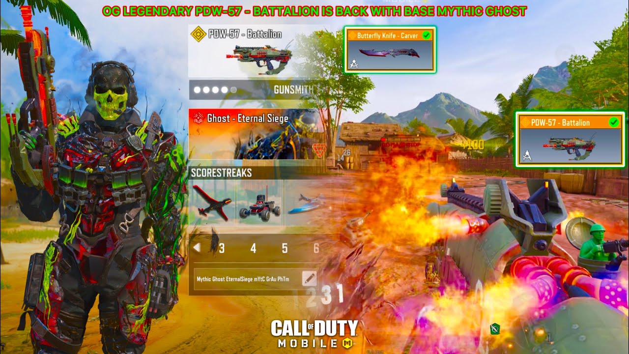 Legendary PDW-57 - Battalion is now back with Mythic Ghost to turn every enemies into TANKS in CODM🪖