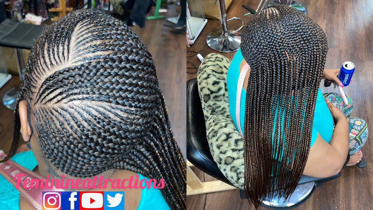 HOW TO DO LEMONADE BRAIDS ON A CLIENT SUFFERING FROM ALOPECIA | lemonade braid | braids
