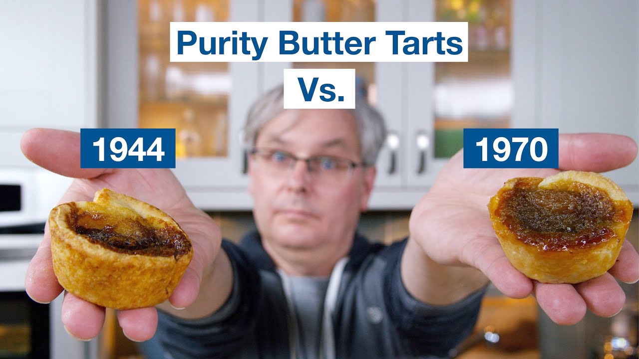 Рецепт тартов Purity Butter Tarts 1944 года против рецепта тартов Purity Butter Tarts 1970 года
