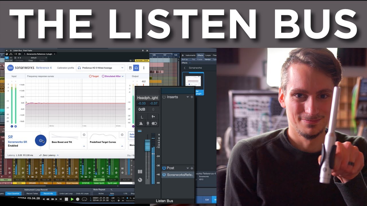 Using the Listen Bus in Studio One 5 with Sonarworks Reference 4