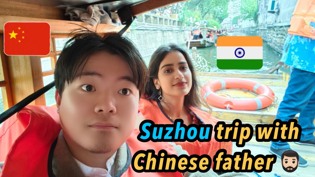 INDIAN wife and Chinese father in SuZhou🇨🇳🇮🇳 Meet my Chinese fan😯 #chinacity #viralvideo #indian