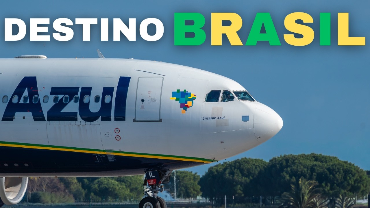 🔴 AIRBUS A330 ENCANTO AZUL ✈️/ LISBOA-BRASIL 👍