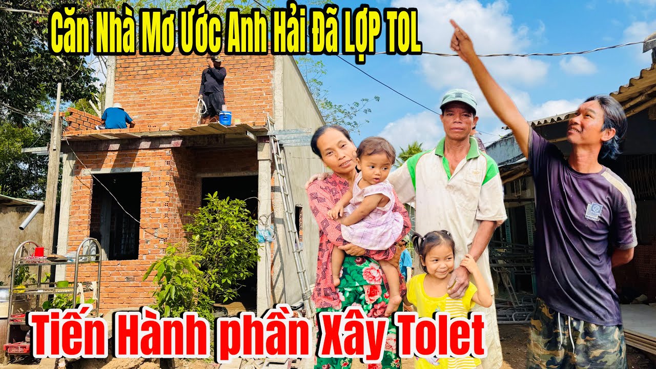 Cập Nhật Tiến Độ Căn nhà Mơ ước Anh Hải Đã  LỢP TOLE Hoàn Thiện,!