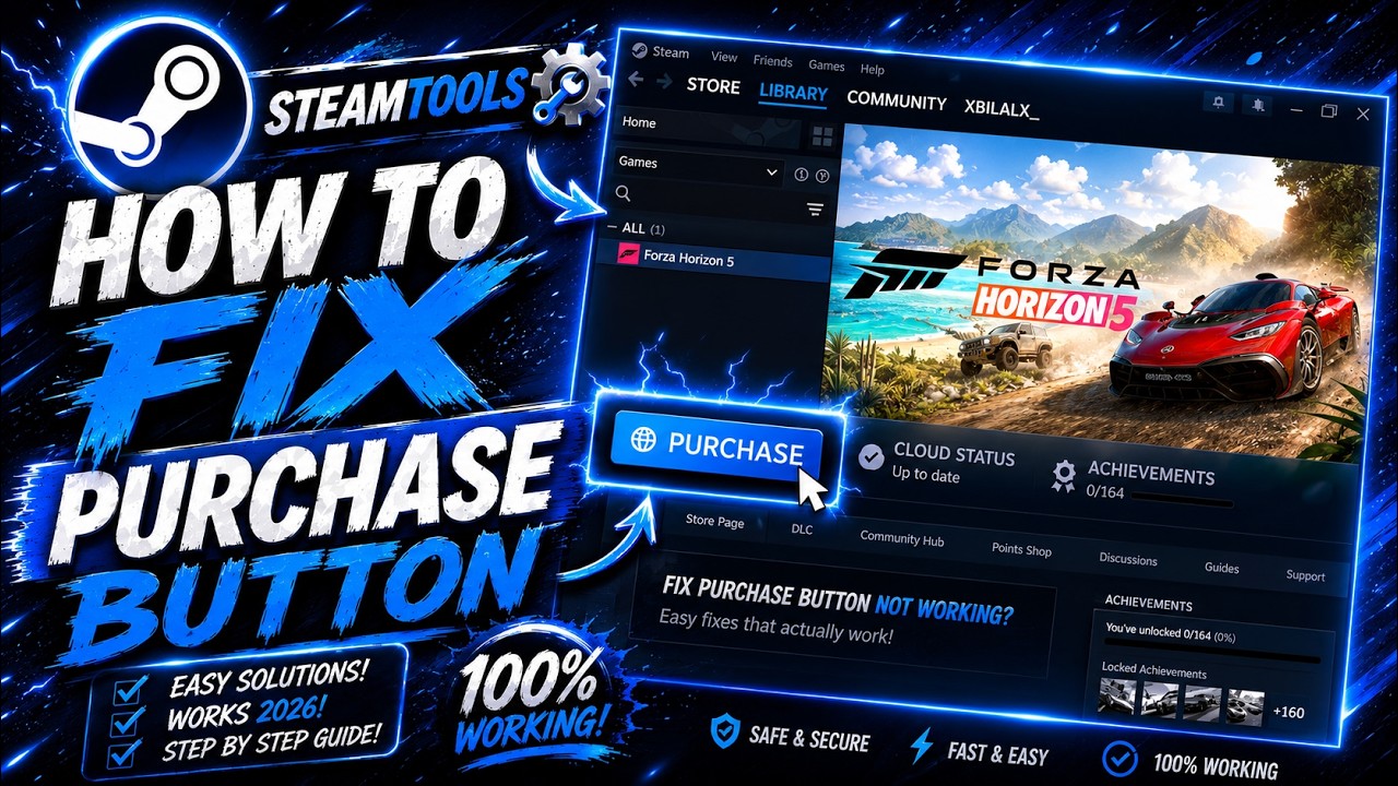 PURCHASE BUTTON FIX ! | Steamtools | Working Methods ✅
