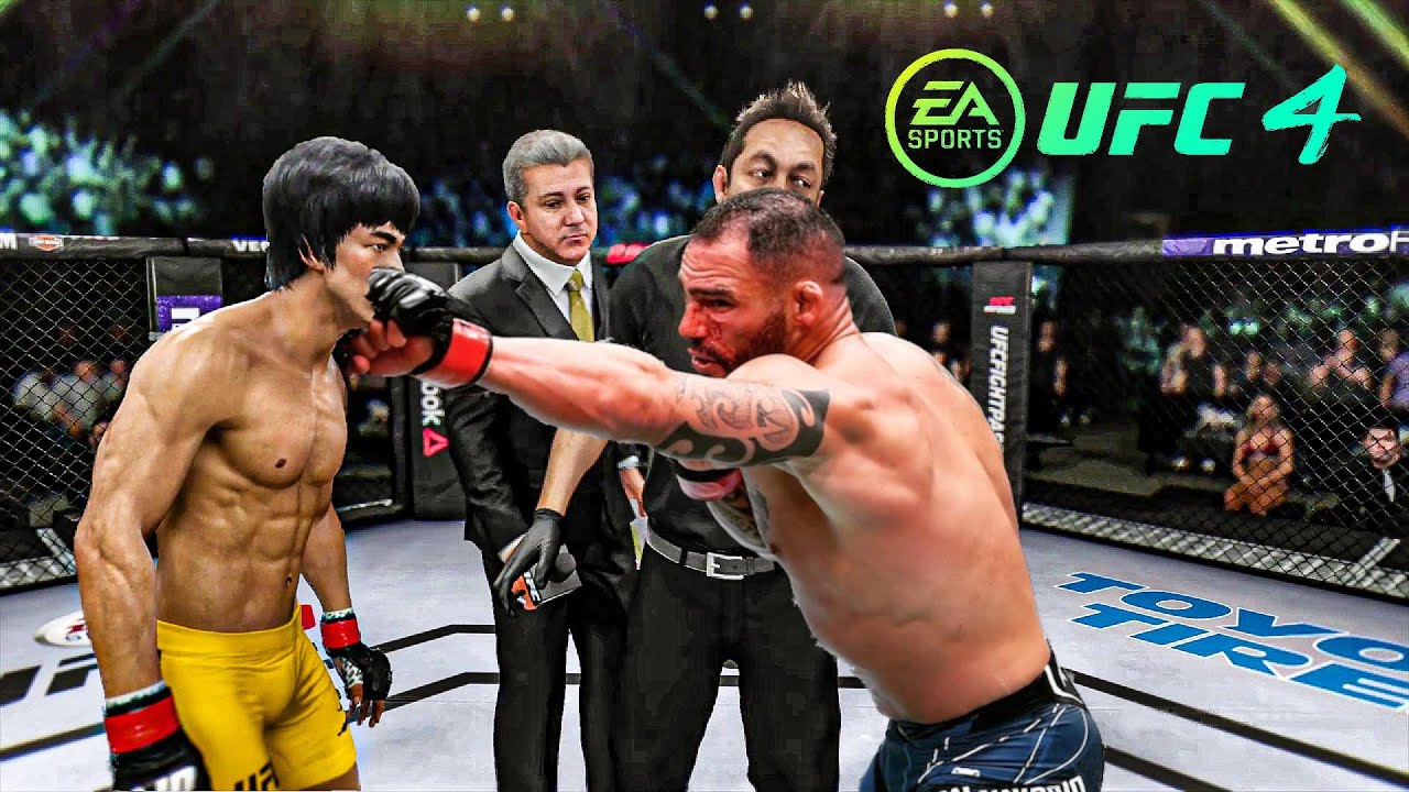 Брюс Ли против Сантьяго Понзиниббио EA Sports UFC 4 Dragon Fight 🔥🐲
