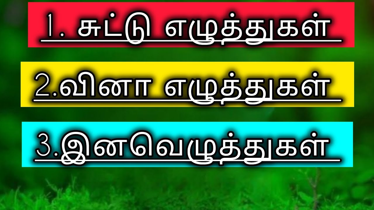 சுட்டு எழுத்துகள், வினா எழுத்துகள் (ம) இன எழுத்துகள் பற்றிய முழு விளக்கம்✅ #tnpscgroup4 #tnpacgroup2