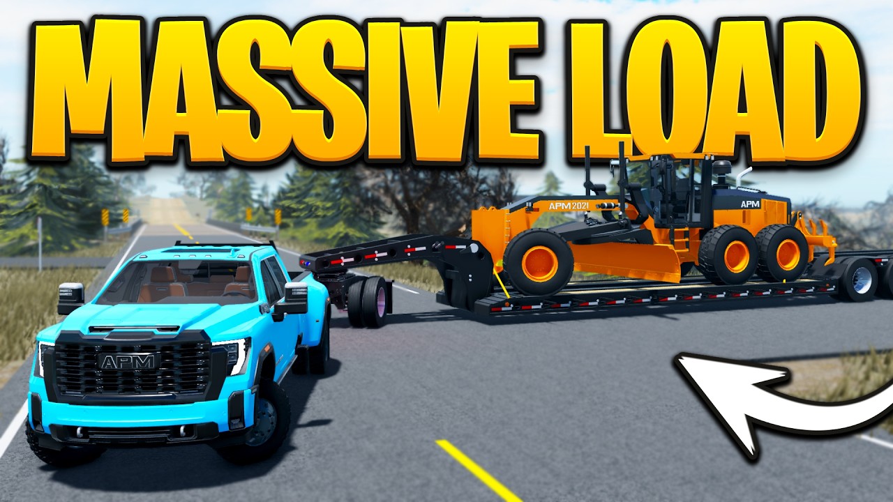 I Used the NEW Pickup Truck to Tow a Massive Load in APM | Roblox American Plains Mudding