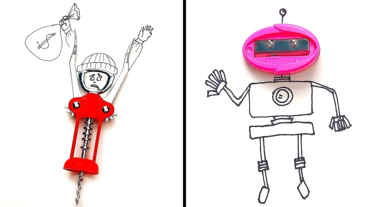 43 IDEAS CREATIVAS DE ARTE HECHAS A PARTIR DE OBJETOS COTIDIANOS