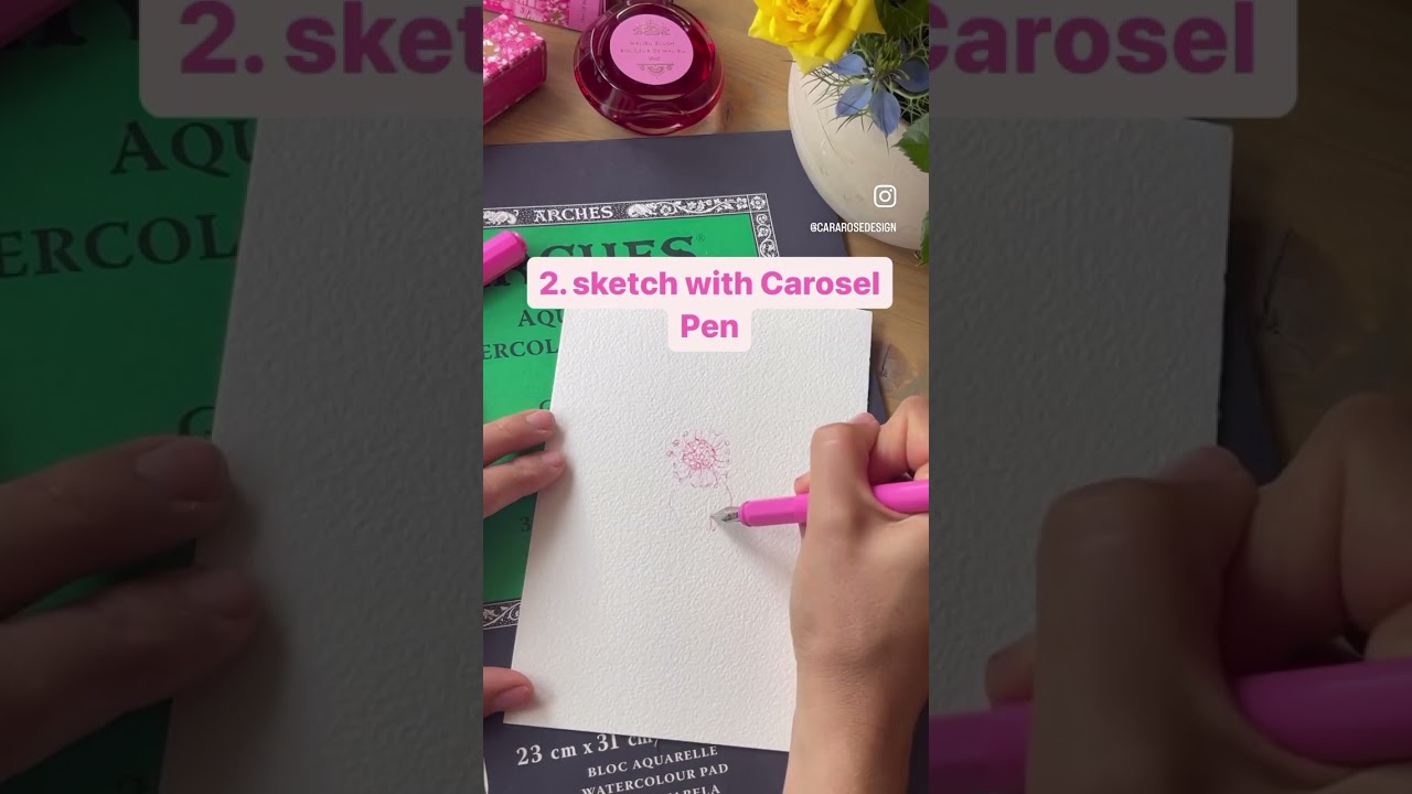 Painting with Ferris Wheel Press’s new pink - Malibu Blush 