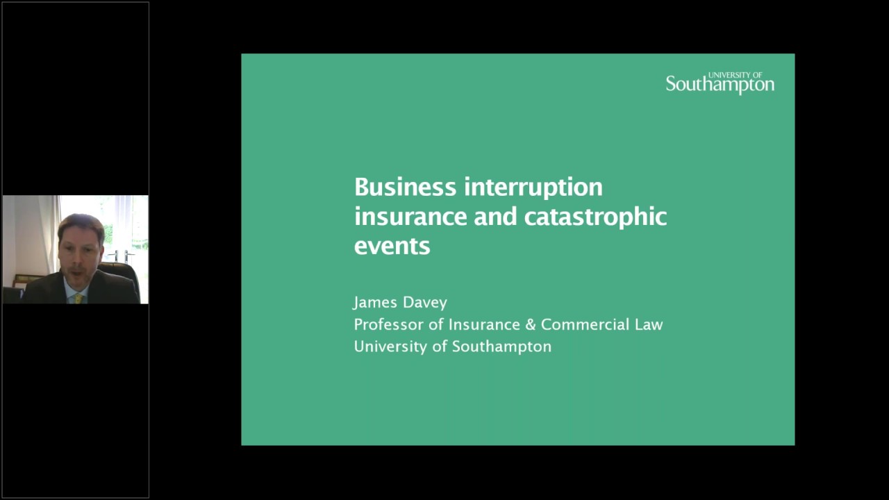 Take a deep dive into the complexities of Business Interruption Insurance with Professor James Davey