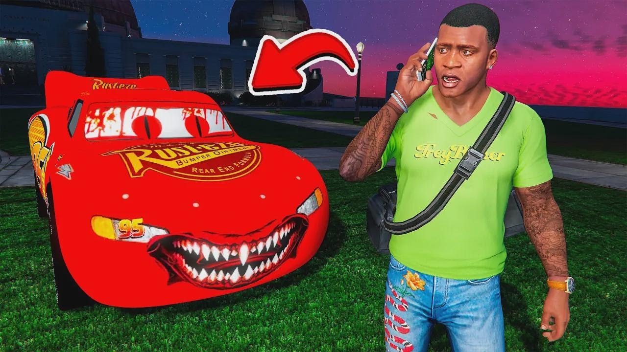 &iexcl;Llam&eacute; a un Rayo McQueen maldito y vino a mi casa en GTA 5 Mods!