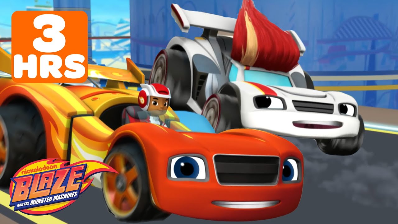 3 HOUR MARATHON of Blazing Monster Machine Races & Rescues! 🚗💨 #2 | Blaze and the Monster Machines