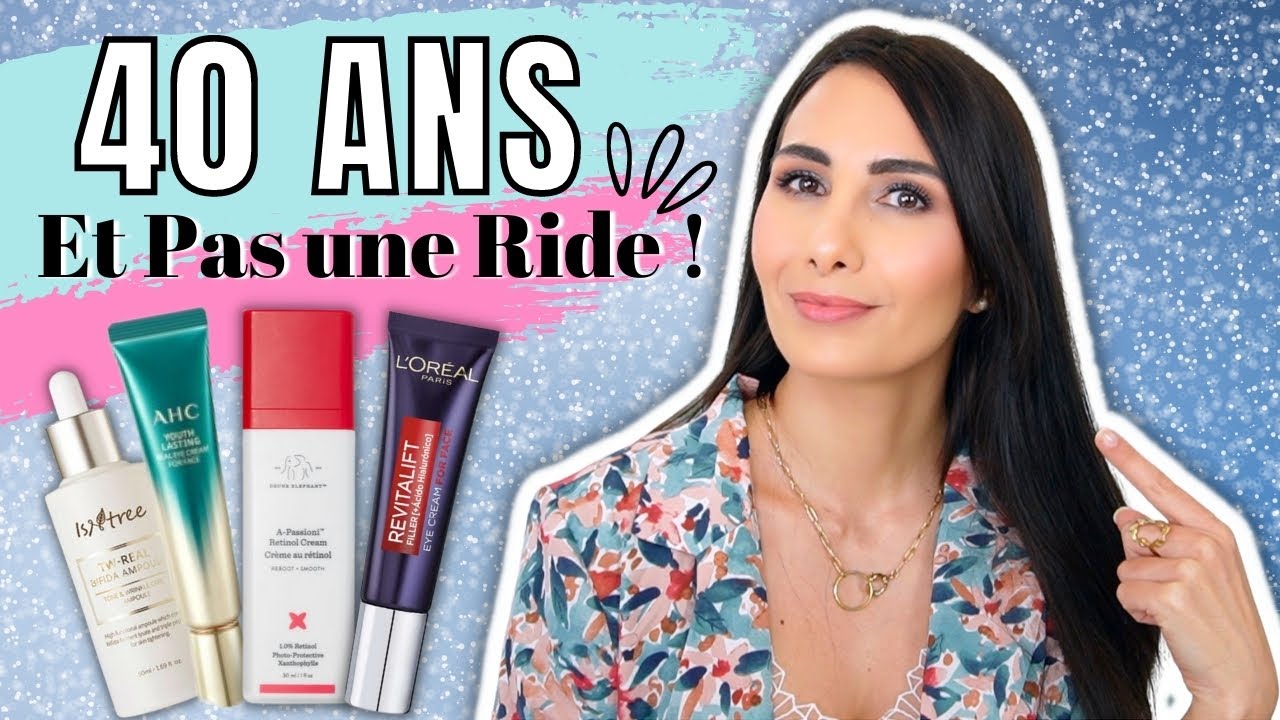 ✨ 40 ANS ET PAS UNE RIDE ! Ma Routine SOIN VISAGE ANTI-AGE du Soir