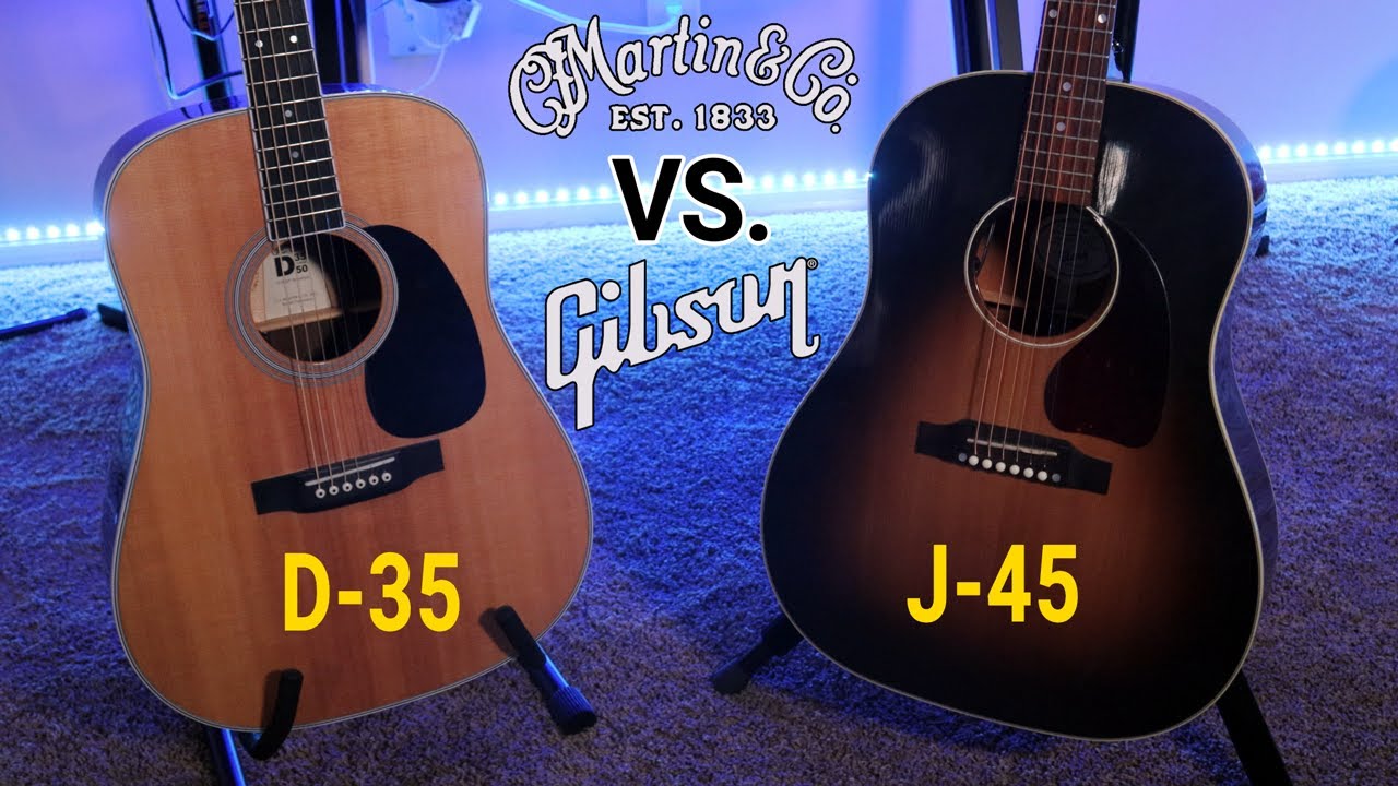 Martin D-35 VS. Gibson J-45