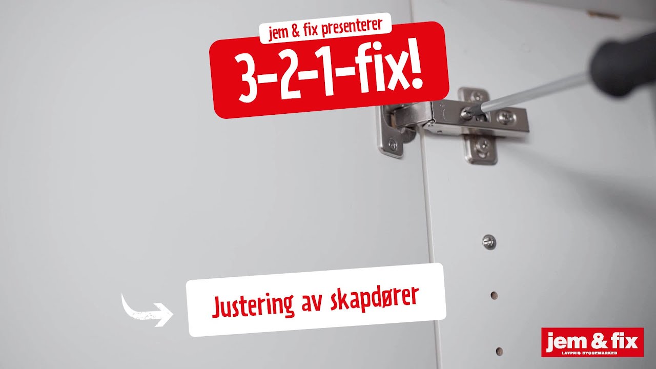 Justering av skapdører | jem & fix