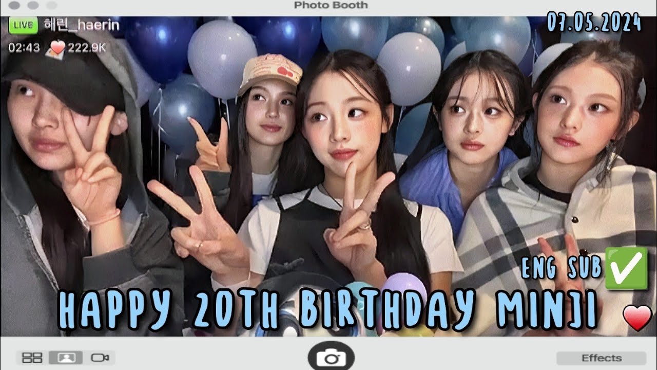 (ENG SUBS) MINJI 민지 20TH BIRTHDAY LIVE FULL 20240507 PHONING LIVE MINJI | [민지생일포닝라이브]