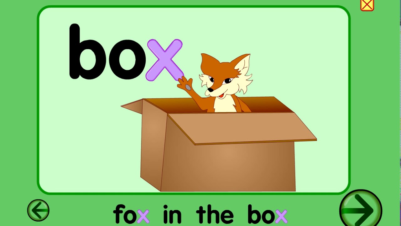 Starfall - Alphabet - letter X - Best learning for kids - listening, reading, phonics, sounds