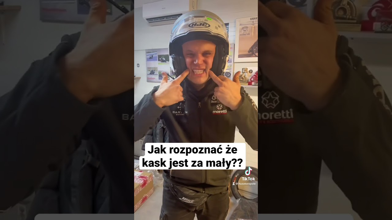 Jak rozpoznać kask, że jest za mały?? #husator #shorts #husator #opole