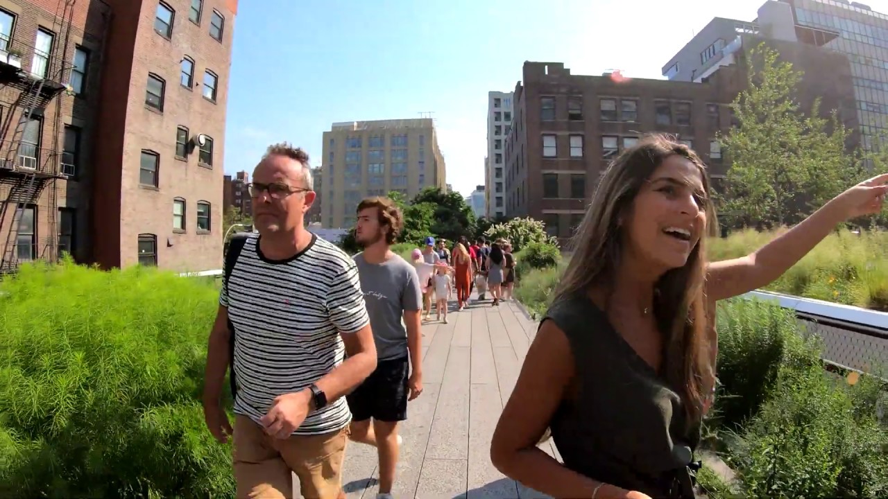 ⁴ᴷ⁶⁰ Walking NYC (Narrated) : The High Line Elevated Park in Summer (July 7, 2019)