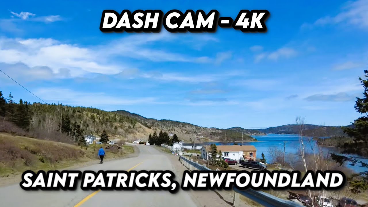 4K Drive Through Saint Patricks, Newfoundland 🌲 | Explore Canada's Hidden Gems 🌄