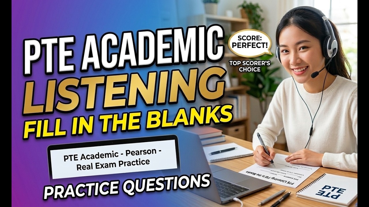 🎧 PTE Listening: Fill in the Blanks: ULTIMATE PRACTICE Set