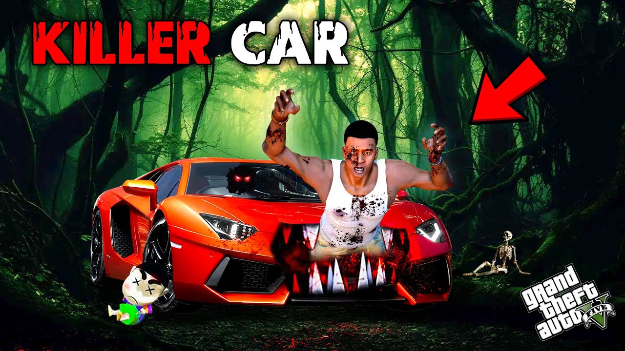 Franklin & Shinchan Found A Dangerous Cursed Killer Car In GTA 5