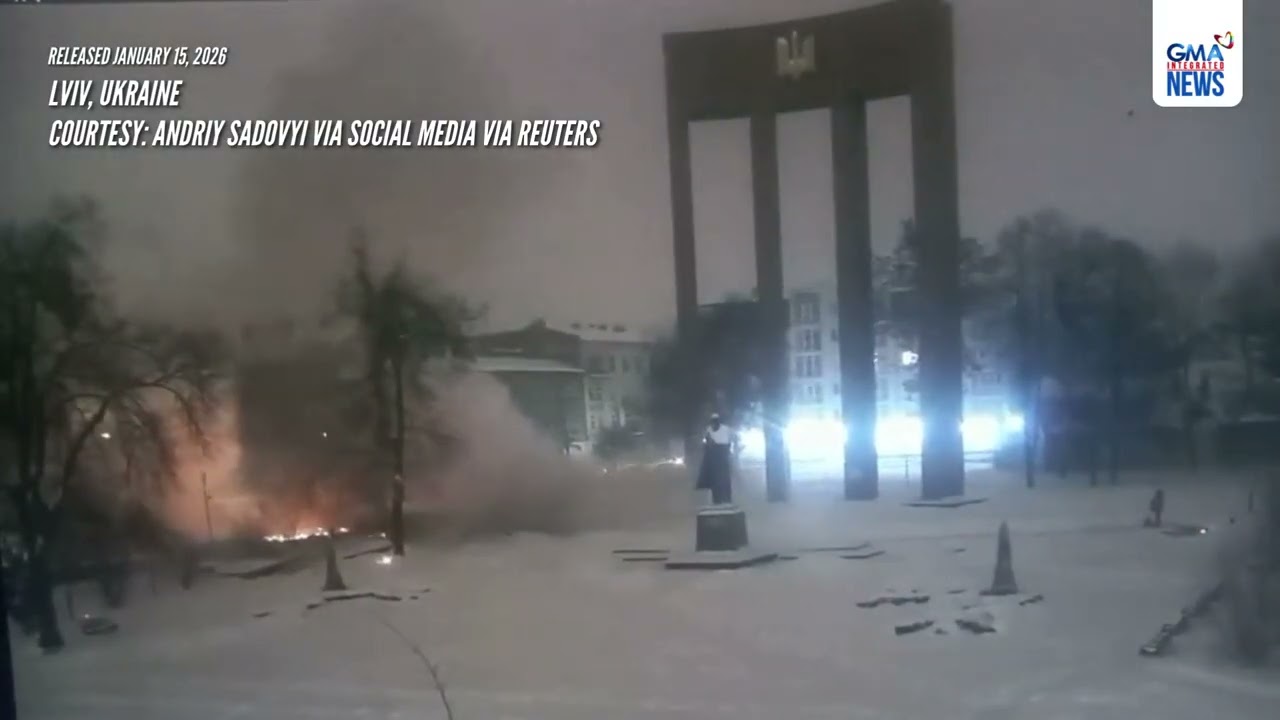 Russian drone nearly hits nationalist monument in Ukraine's Lviv, says mayor | GMA Integrated News