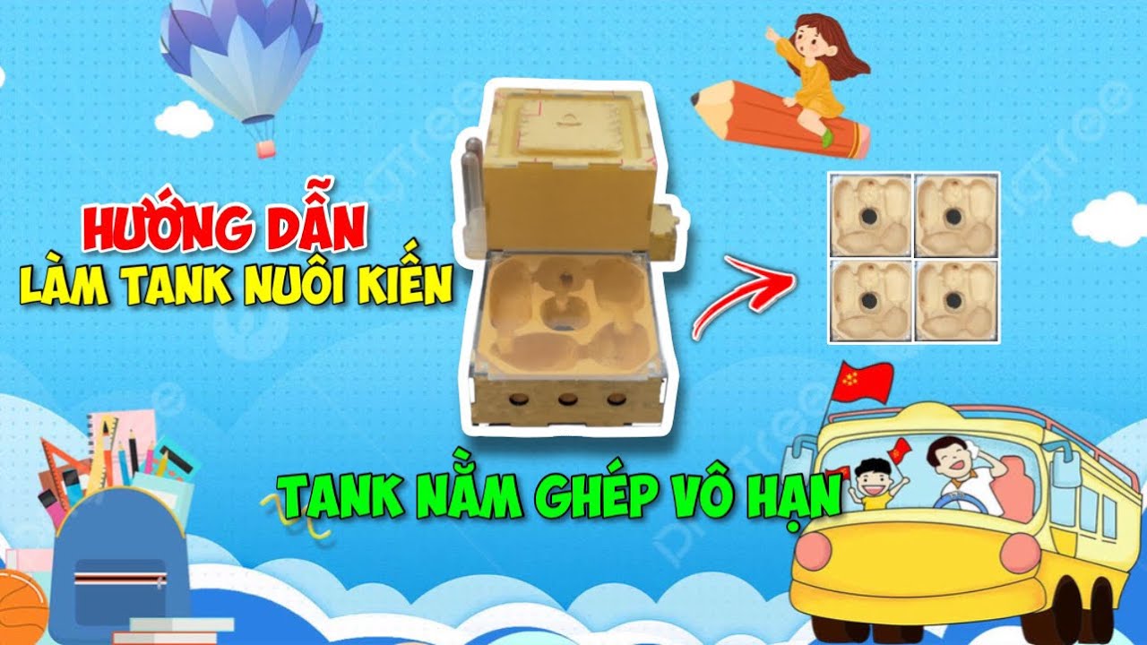 Hướng Dẫn Cách Làm Tank Nuôi Kiến Tank Nằm Vô Hạn | Lão Gió