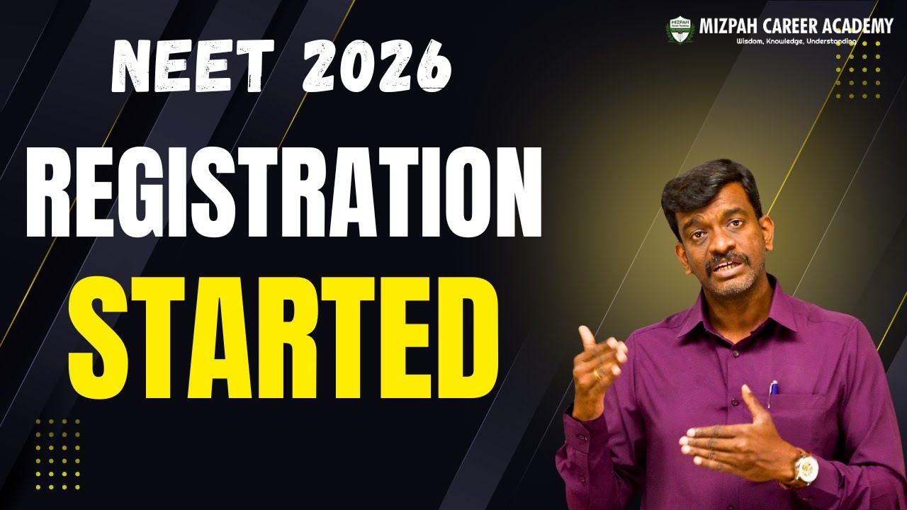 🔴Live - NEET 2026 Registration Started - Major Changes - Mizpah Academy - How to Apply for NEET 2026