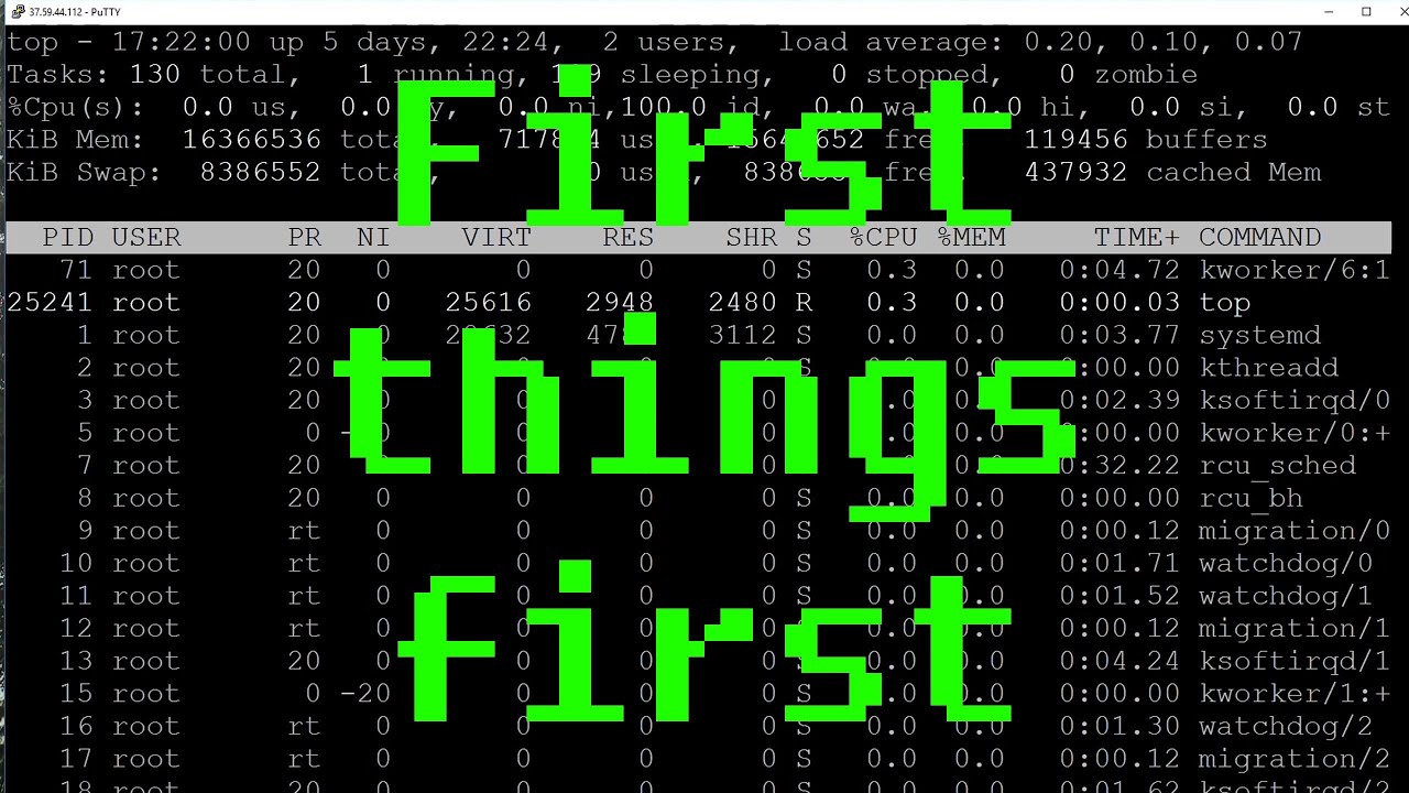 Linux #8 - Premières choses à faire sur un serveur dédié