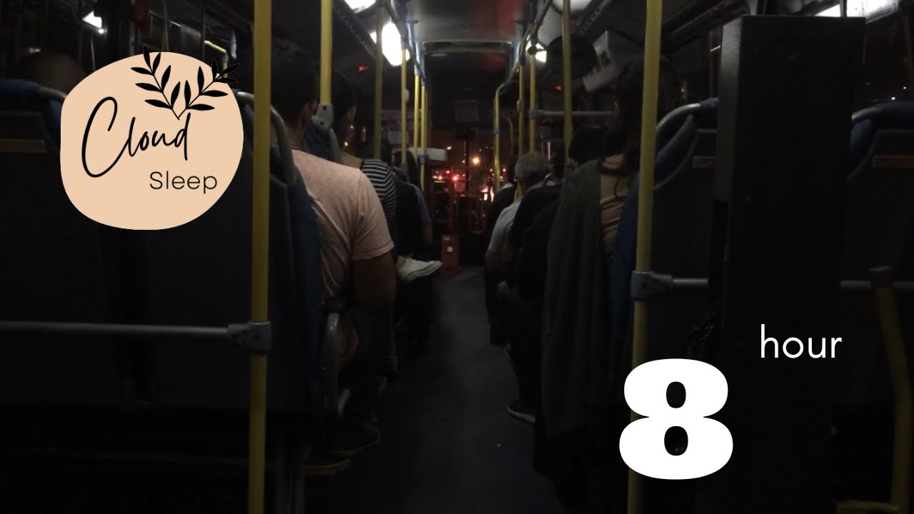 Bus Ride Ambience | Night Bus Ride Noise | 8 Hours Of Bus Sound For Sleep, Focus, Study