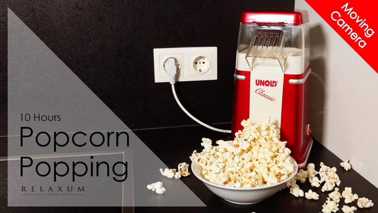 Popcorn Machine - 10 Hours - White Noise - Popcorn Popping
