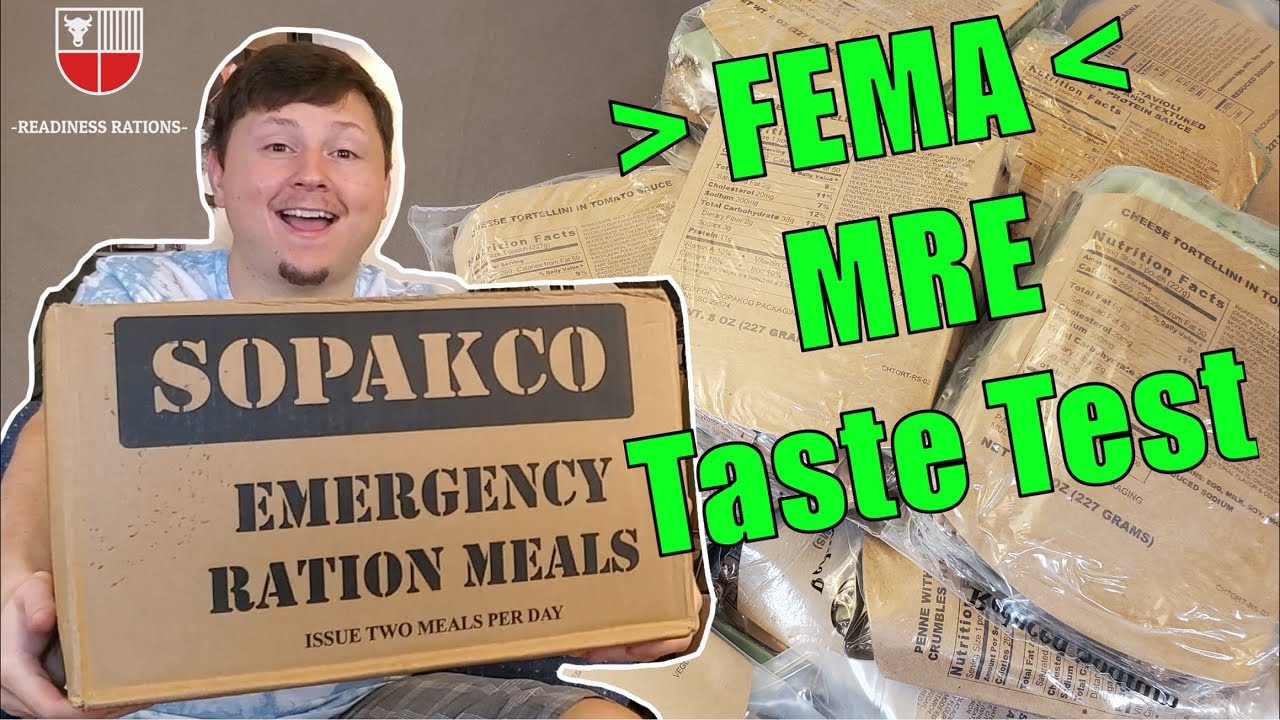 FEMA MRE Review | SOPAKCO Emergency Ration Meals 2018 | Individual Meal Ready To Eat Taste Test